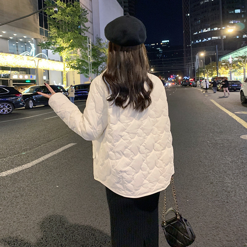 现货羽绒服标50绒纯色长袖外套22805P200控288,女装羽绒服,艾青服饰