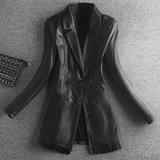 平卖爆，皮夹克小西装皮衣时髦1608900P130控198，女装皮衣，艾青服饰