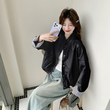 2026新款现货立领格纹拼接皮衣外套1535205P155K248，女装皮衣，艾青服饰