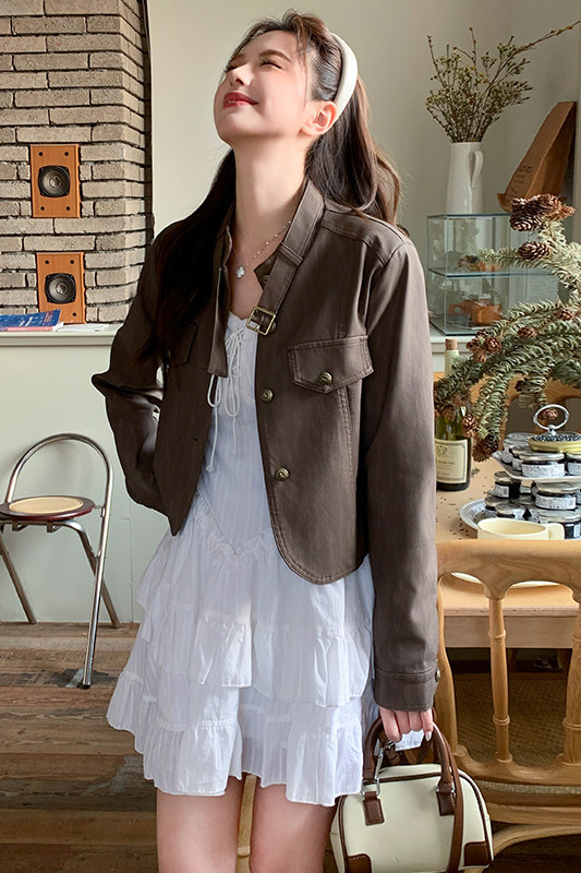 现货春秋pu皮衣夹克机车风外套2406P135控198,女装皮衣,艾青服饰