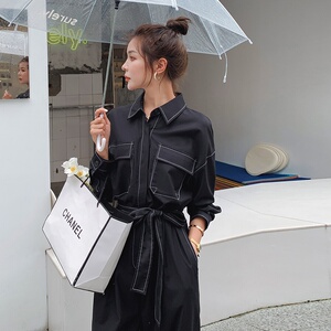 现货 爆款明线工装长袖连体衣裤2021春秋连体裤女188 63P110控168图片