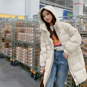 现货 继续 50羽绒服 中长款加厚连帽外套 22816P260控398图片