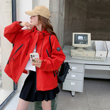 新品现货糖果色连帽冲锋衣1536621P160K238，女装短外套，艾青服饰