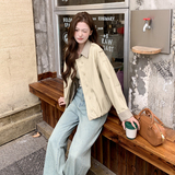 2026新款 现货 韩版宽松格子假两件皮衣外套153 5216P165K268,女装皮衣,艾青服饰,浙宝-网红风 2026新款 现货 韩版宽松格子假两件皮衣外套153 5216P165K268,女装皮衣,艾青服饰,浙宝-网红风