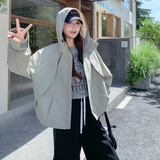 【】现货2026秋新款连帽冲锋衣1536601P145K198，女装短外套，艾青服饰