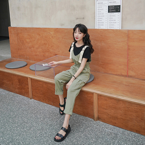 大货已出 工装时尚背带裤女487 31P95T20控168控158图片