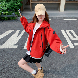 新品 现货 糖果色连帽冲锋衣153 6621P160K238图片