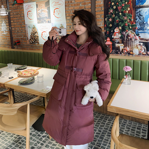 新品现货 牛角扣长款50绒羽绒服 9898详情P275控418图片