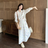 新款7天出立体刺绣彩色波点衬衫半裙两件套1535222P185K298，女装套装/套裙，艾青服饰