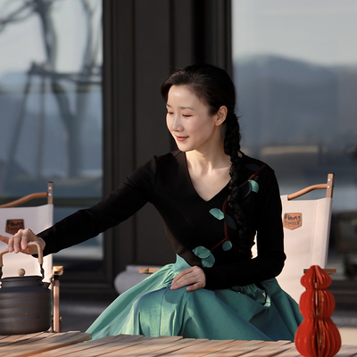 此岸歌声*原创设计店-春款连衣裙 不如渡河取宝珠