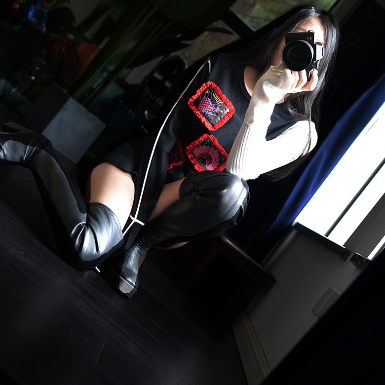 此岸歌声造型款超酷绣花毛衣