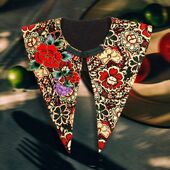 此岸歌声 很小量 原创设计店 华丽织锦缎绣花小披肩