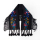 围巾 此岸歌声 黑色绣花大流苏 鼎力推荐 情仇 原创设计店