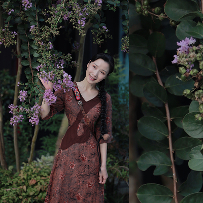 此岸歌声国风新中式改良旗袍