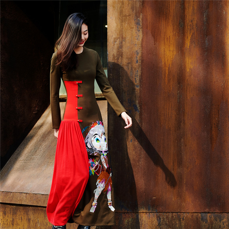 此岸歌声原创设计军绿哪吒小袍子