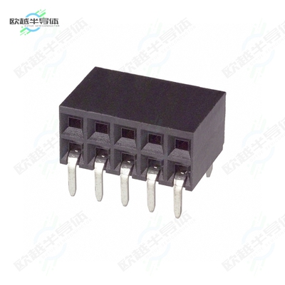 6-5535512-4[连接器CONN RCPT 10POS 0.1 GOLD PCB R/A]