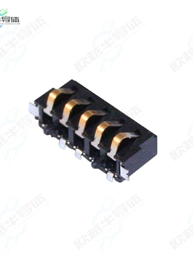 9155005852006[连接器CONN SPRING BATTERY 5POS R/A SMD]