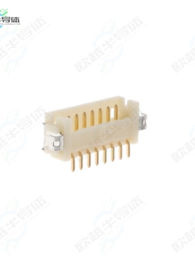 DF13A-8P-1.25H(76)[连接器CONN HEADER SMD R/A 8POS 1.25MM]