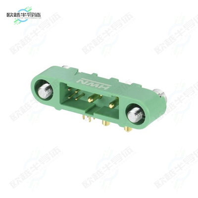 G125-MH104M3-02AD000P[连接器HDR MALE R/A 2PWR + 4SIGNAL]