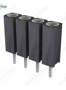 801-87-004-10-001101[连接器CONN SOCKET 4POS 0.1 GOLD PCB]