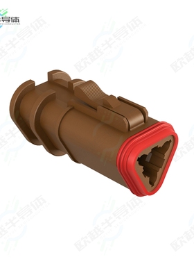 AT06-3S-OMRDBRN[连接器3 POSITION OVERMOLDED PLUG, SOCK]