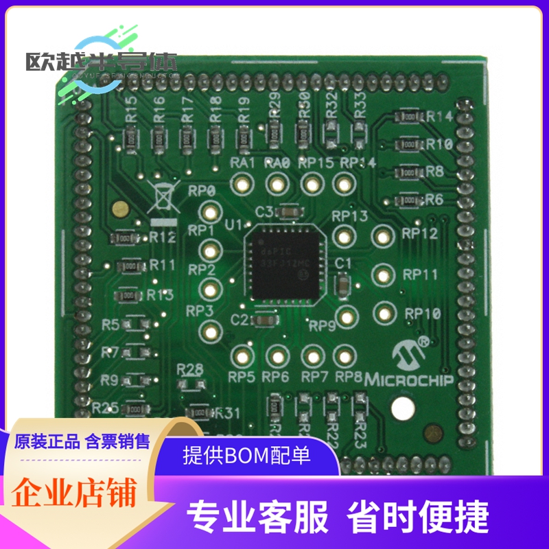 开发板配件MA330014【MODULE DSPIC33 28P-100P QFP MC】