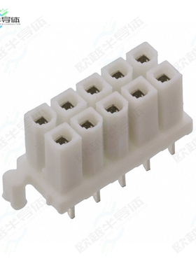 444751021[连接器CONN RCPT 10POS 0.165 TIN PCB]