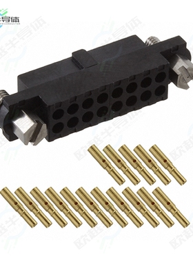 M80-4601605[连接器CONN RCPT 16POS CRIMP 22AWG GOLD]