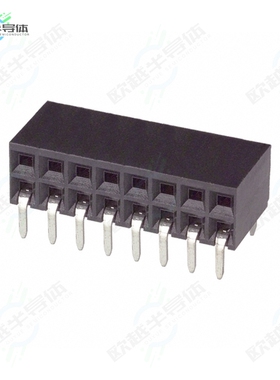 1-535512-8[连接器CONN RCPT 16POS 0.1 GOLD PCB R/A]