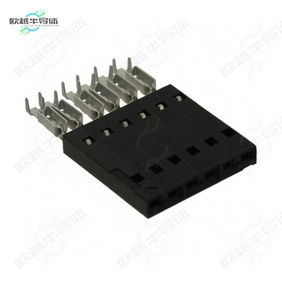 5-104439-5[连接器CONN RCPT 6POS IDC 22-26AWG GOLD]