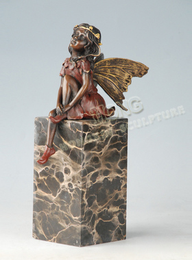 鸿鑫雕塑黄铜欧式客厅艺术品家饰