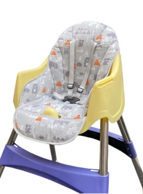 宝宝餐椅坐垫靠垫纯棉儿童餐椅垫婴儿宝宝高脚椅垫吃饭椅配件