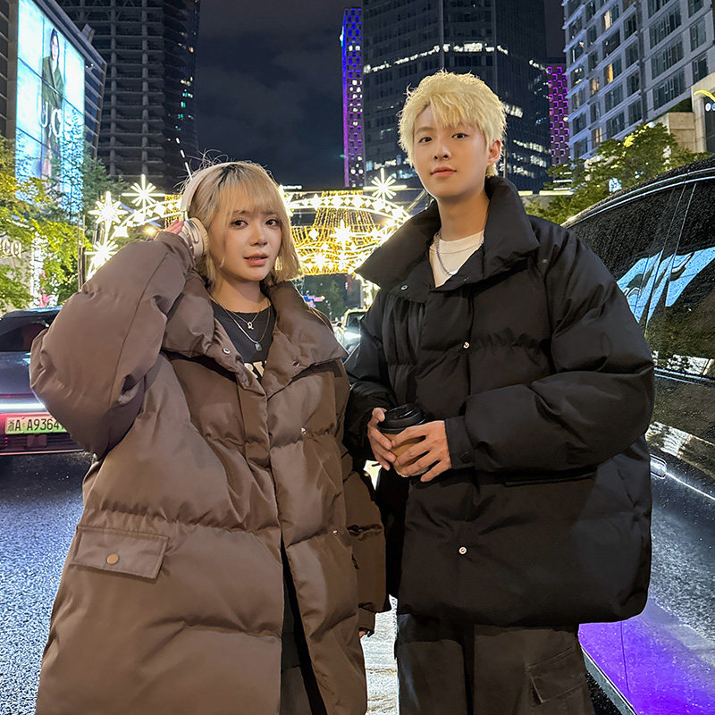 2025冬装情侣棉服休闲外套棉袄男女宽松立领棉衣2908P105控148,男装棉衣,电商A029A