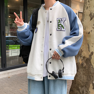 春秋款 港风大码宽松棒球服 潮男休闲夹克外套A029A 2259 P70控88图片