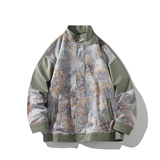 白底秋新款拼接皮衣外套男休闲时尚宽松机车夹克6656P88控128，男装皮衣，电商A029A