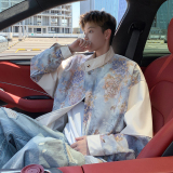 片港风秋新款皮衣外套风男宽松原创花夹克 6656 P88控128,男装夹克,电商A029A, 片港风秋新款皮衣外套风男宽松原创花夹克 6656 P88控128,男装夹克,电商A029A,