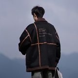 相机港风皮毛一体外套冬装宽松羊羔毛棉服男棉衣2905P118控168，男装棉衣，电商A029A