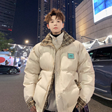 2025港风外景棉服休闲外套棉袄潮男宽松加厚棉衣6668P120控178，男装棉衣，电商A029A
