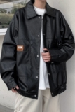 新款日系皮衣外套男潮牌大码机车服休闲夹克外景2861P85控118，男装夹克，电商A029A