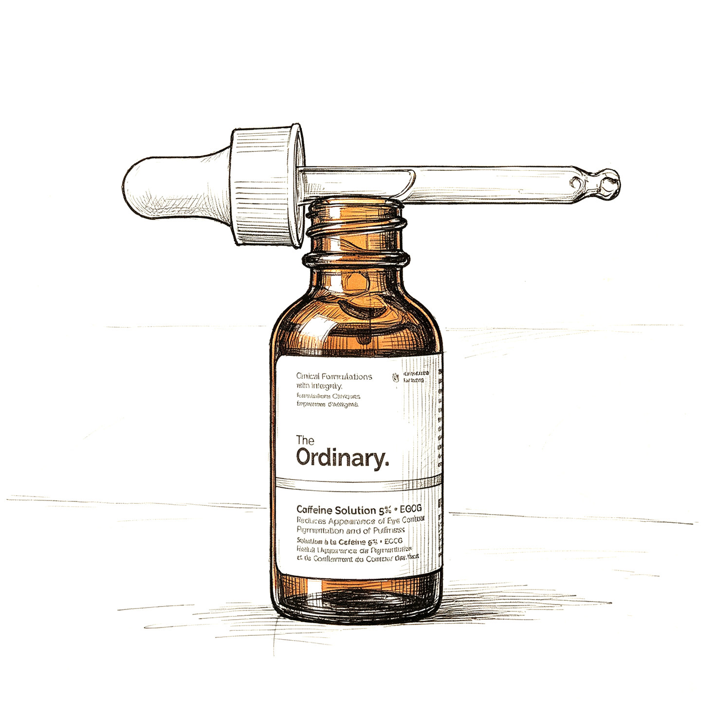 The ordinary咖啡因眼部精华液提亮紧致修护改善眼周暗沉30ml