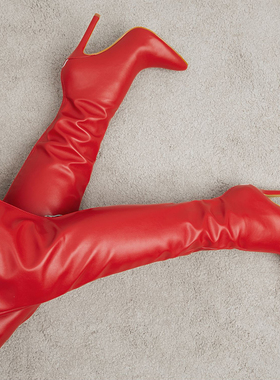 plus size over the knee high heels leather long boots women