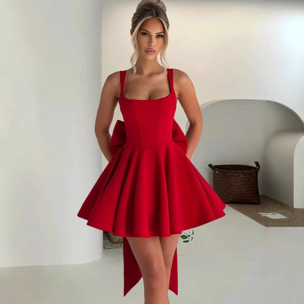 Sexy party dress fashionable backless women's short skirt图片