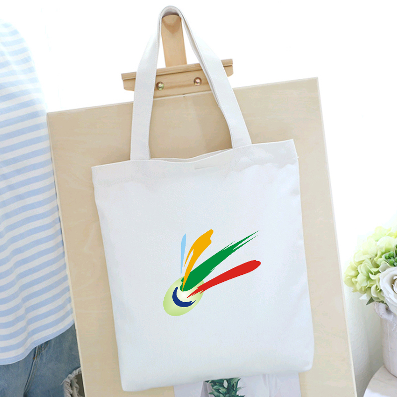 羽毛球帆布包手提单肩球拍袋运动补习书包拉链周边礼物上班通勤