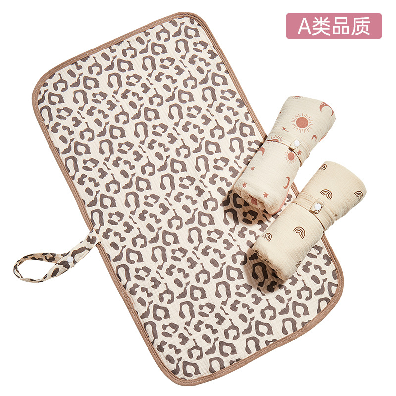 宝宝隔尿垫婴儿纯棉纱布可洗透气防水隔尿吸尿垫新生儿便携柔软