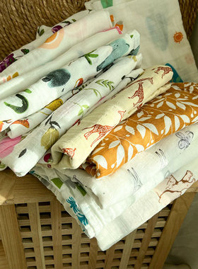 musilin纱布棉包巾 夏季宝宝盖毯浴巾新生儿襁褓巾婴儿包被盖毯