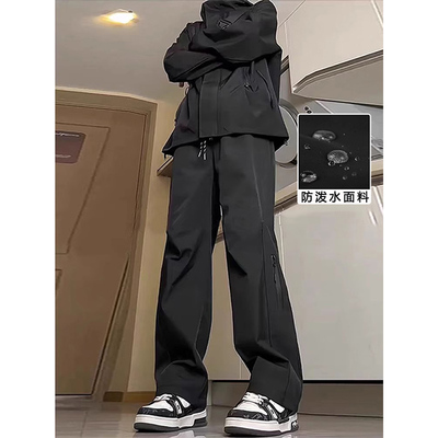 秋冬季休闲裤男款加绒加厚外穿