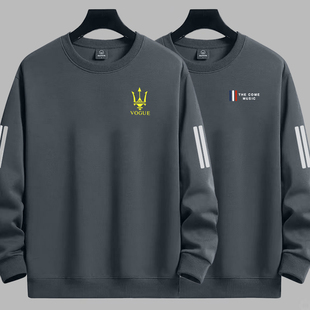 无帽长袖 宽松建筑工人薄款 劳保卫衣 耐磨工作服运动t恤春秋款 男士