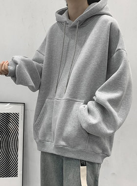 清仓捡漏外贸原单尾货处理带帽卫衣男春秋季宽松百搭套头上衣男生