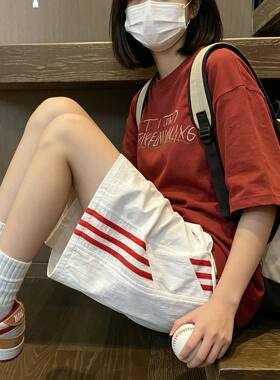 冰丝速干短裤男夏季宽松美式高街