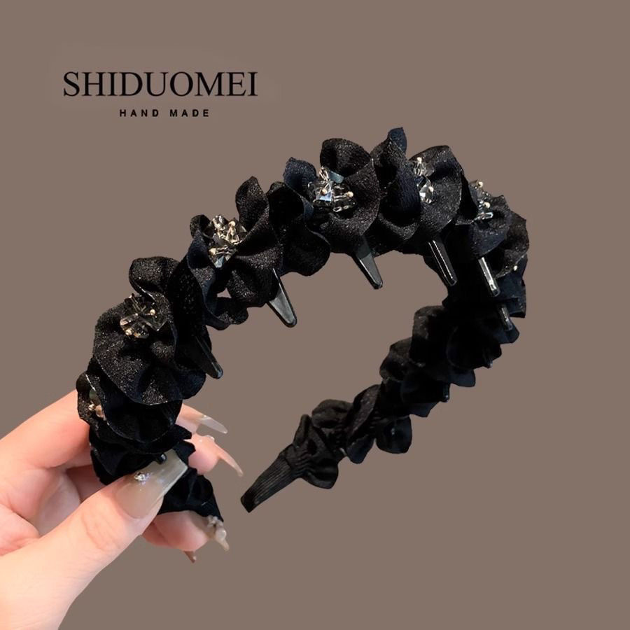 【艾拉公主】木耳边缠绕高颅顶显发量波浪发箍新款气质头箍女发饰